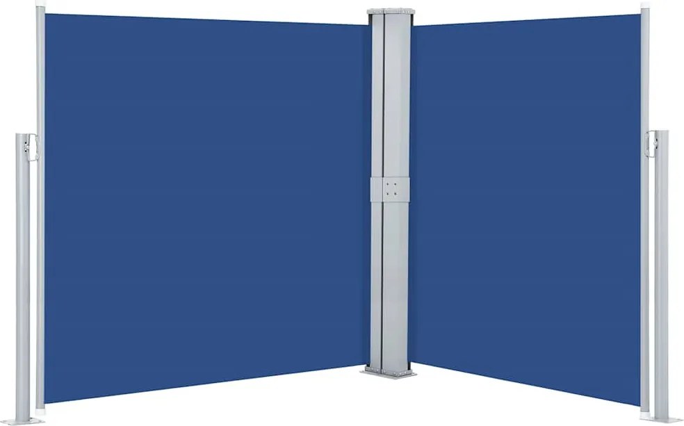 vidaXL Copertină laterală retractabilă, albastru, 160 x 600 cm