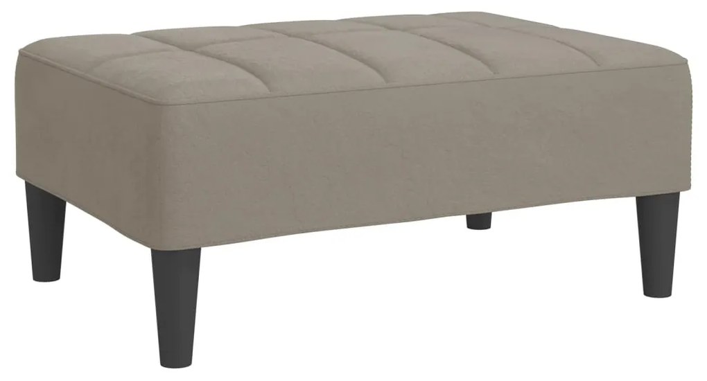 337789 vidaXL Taburet, gri deschis, 78x56x32 cm, catifea