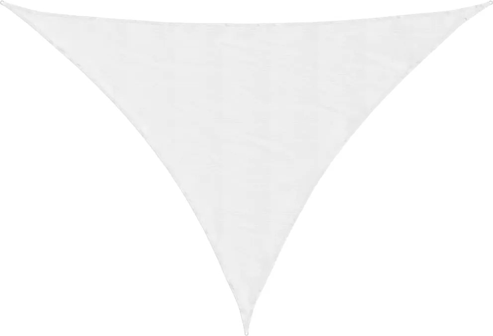 vidaXL Parasolar, alb, 4x5x5 m, țesătură oxford, triunghiular