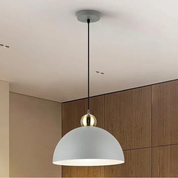 Lustra stil industrial metal gri deschis/ alama Polo