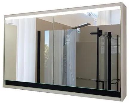 Oglinda cu dulap Kolpasan, Pandora, iluminare led, 110 cm, alb