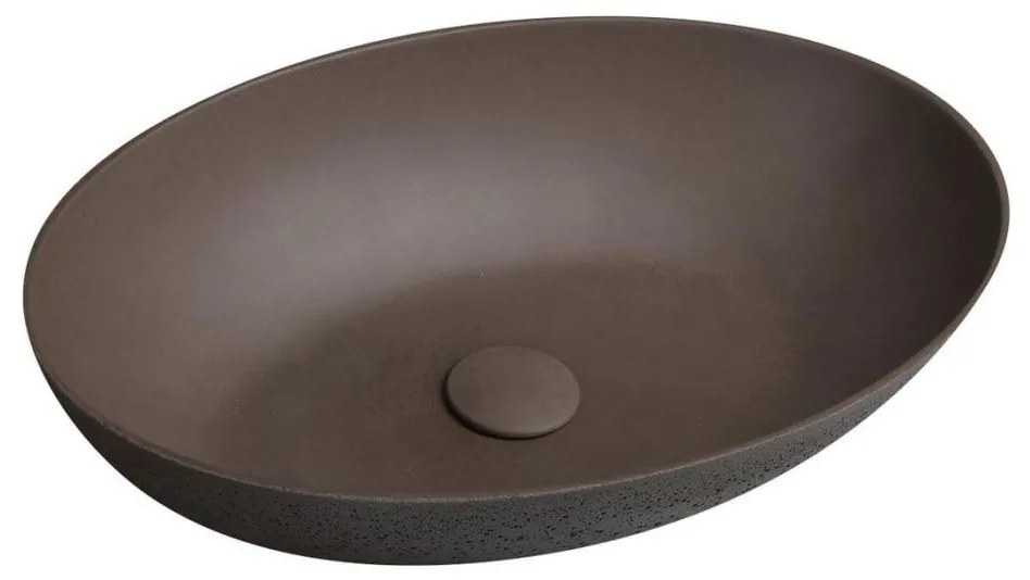 Sapho - Lavoar pentru blat FORMIGO 60x40 cm beton/maro