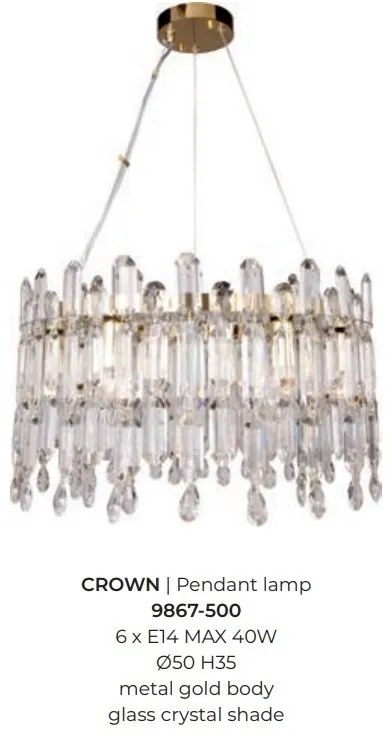 Lustra LED moderna design deosebit CROWN