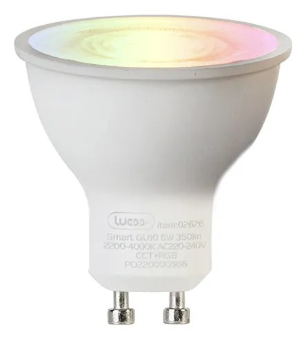 Spotlight inteligent alb reglabil cu Wi-Fi GU10 - Falo