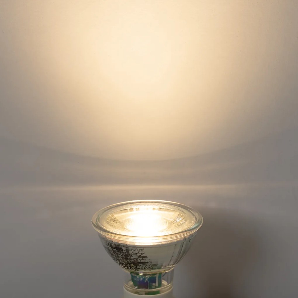 Set de 5 becuri LED GU10 reglabile 4W 310lm 3000K