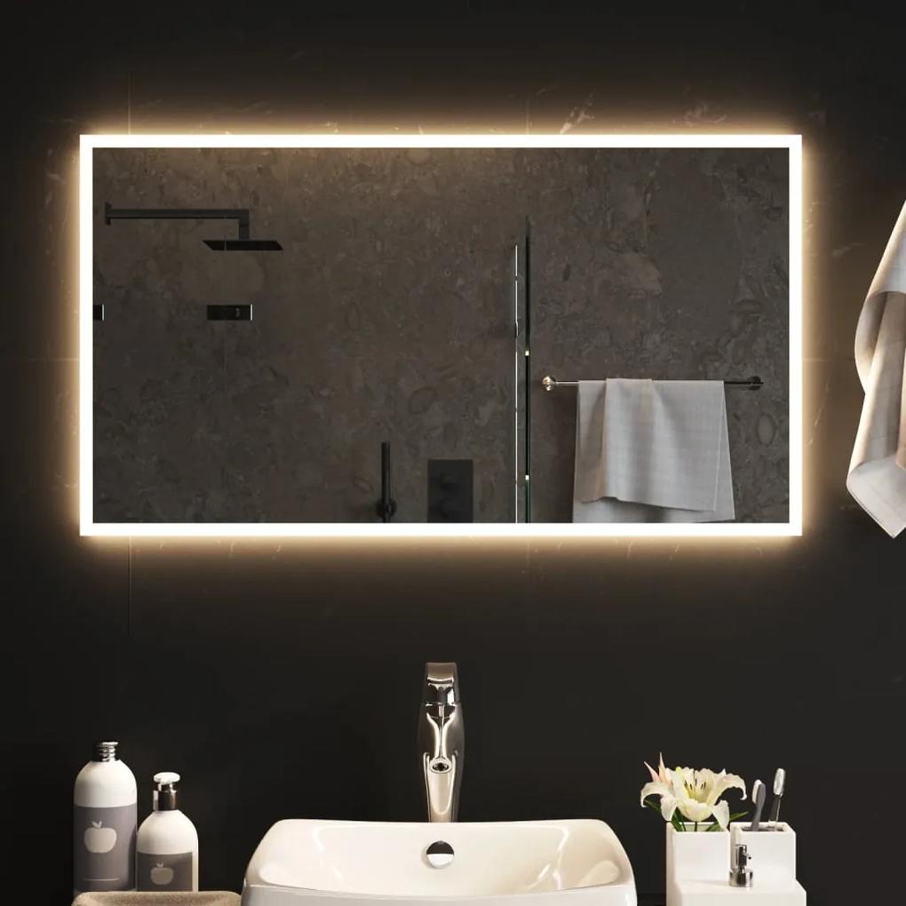 Oglinda de baie cu LED, 90x50 cm 1, 90 x 50 cm