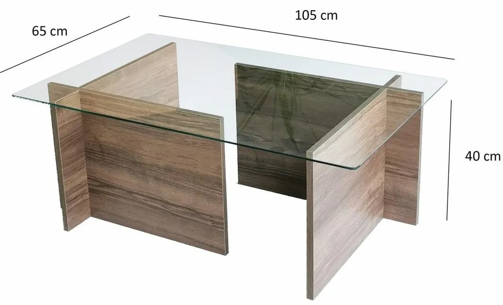 Măsuță de conferință New Escape Walnut