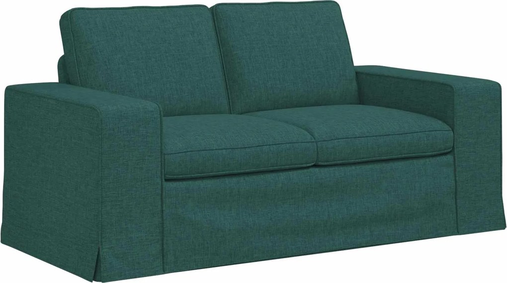 vidaXL Canapea Verde închis 162 x 80 x 82 cm țesătură