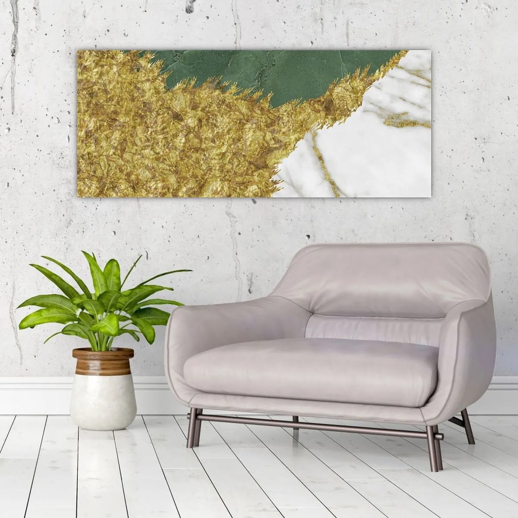 Tablou - Marmură verde N⁰2 (120x50 cm)
