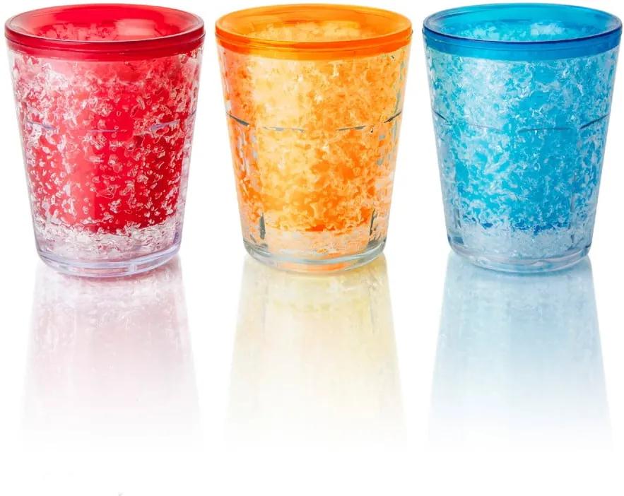Set 3 pahare pentru băuturi spirtoase Original Products Freezy Shots