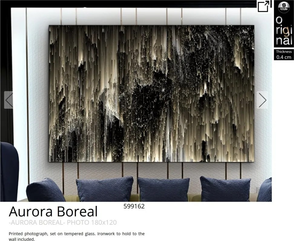 Tablou de perete decorativ Aurora Boreal, 180x120cm