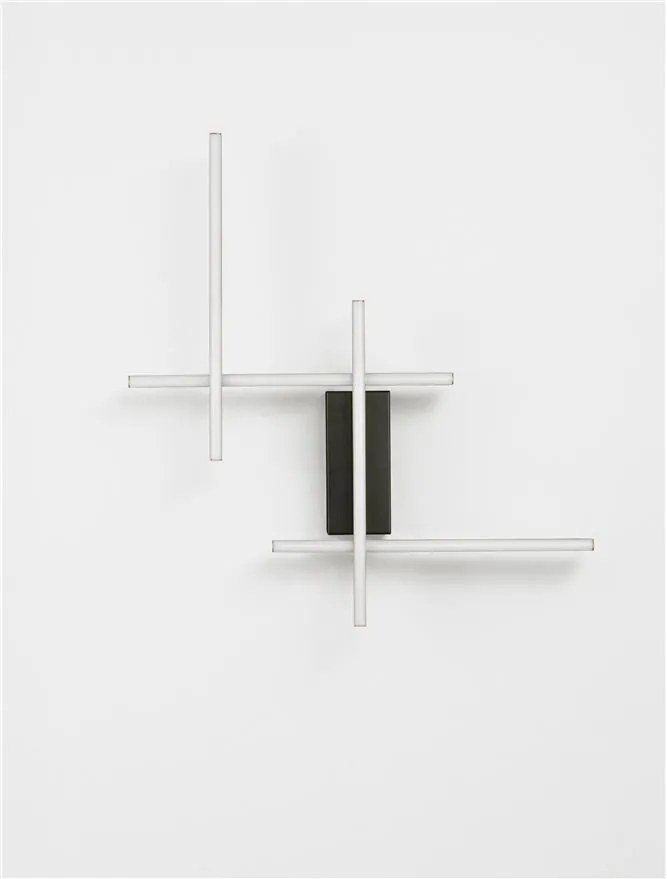 Aplica de perete LED design modern APECHO negru, auriu