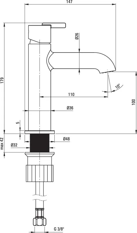 Silia Baterie pentru chiuvetă Finisaj: Crom BQS_020M