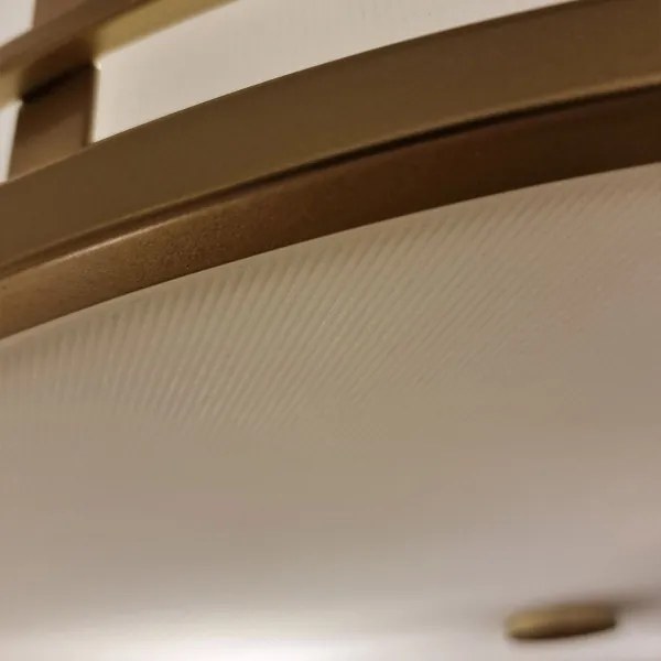 Feiss FE-FUSION-F-PNBR - Plafonieră FUSION, 3xE27/40W/230V, Ø 34,3 cm, aurie