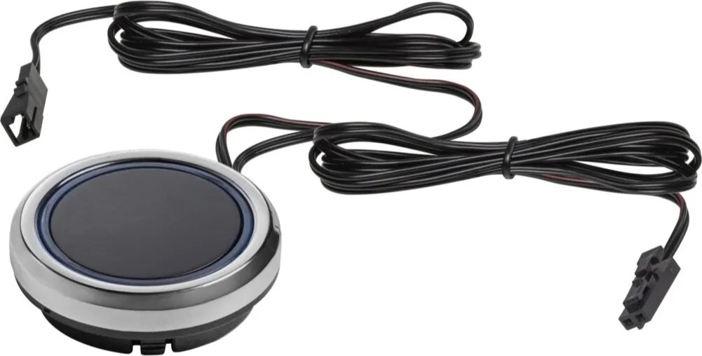 Întrerupător dimabil Ring GTV pentru bandă LED, 36-72W, 12-24V, IP20, negru, cablu 2 m 72 W, 24 V, 2 m, Negru, Plastic