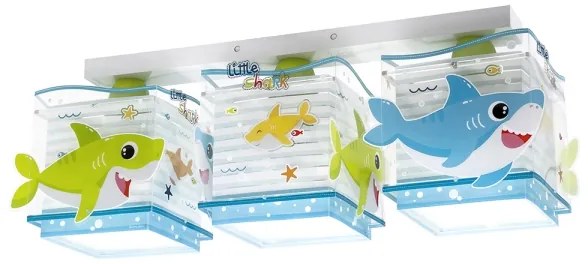 Plafonieră pentru copii BABY SHARK 3xE27/60W/230V Dalber 63473