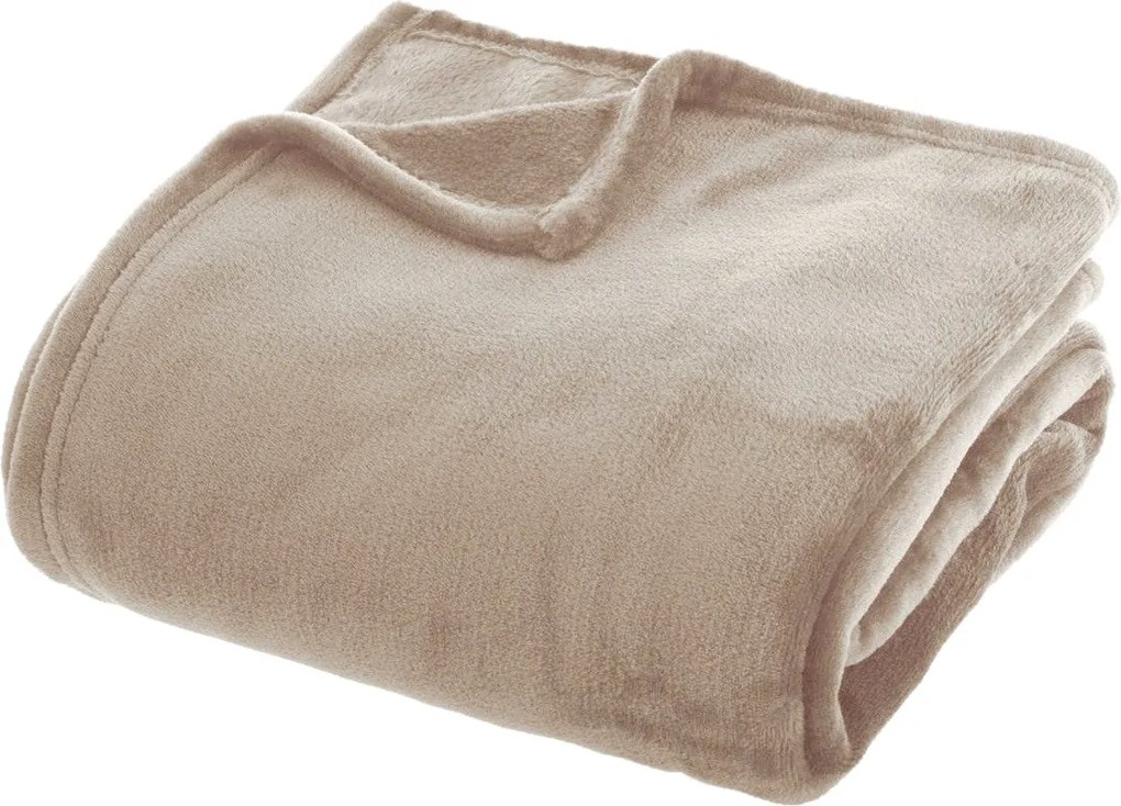 Pătură de lână UNI 180 x 230 cm, bej