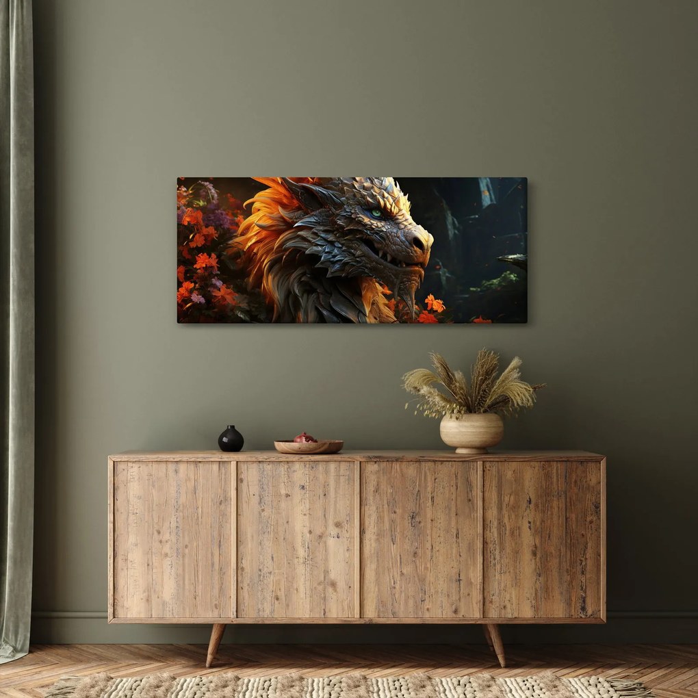 Tablou - Dragon (120x50 cm)