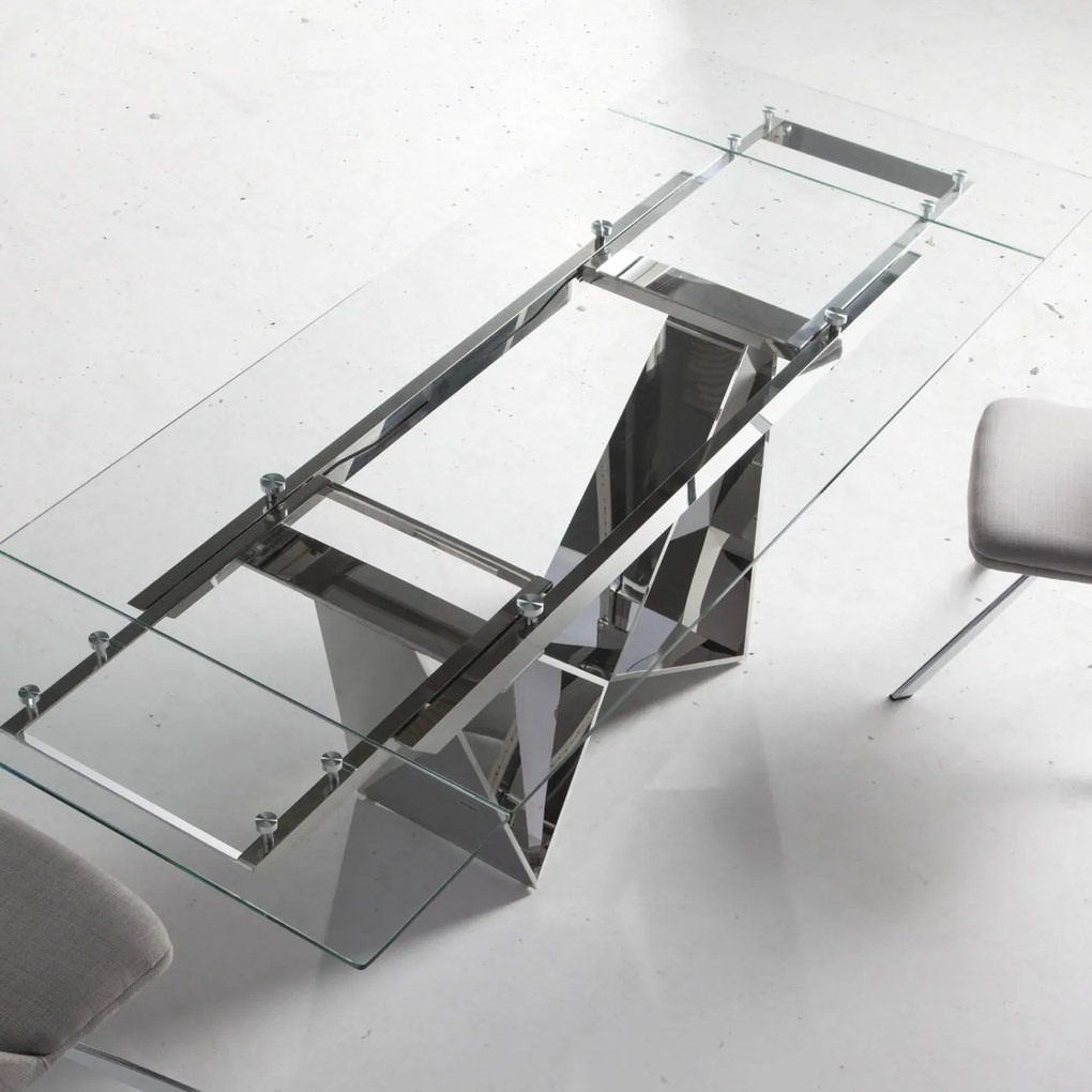 Masa dining extensibila design ultra-modern Sonia, 160-220x90cm AC-CT2302