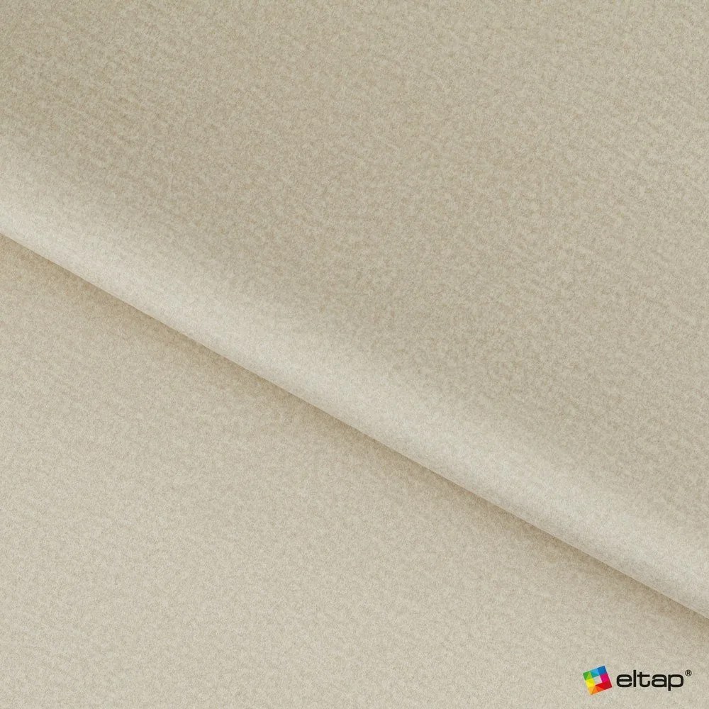 Pat matrimonial bej tapițat cu spațiu de depozitare cu somieră 180x200 cm Lamica – ELTAP