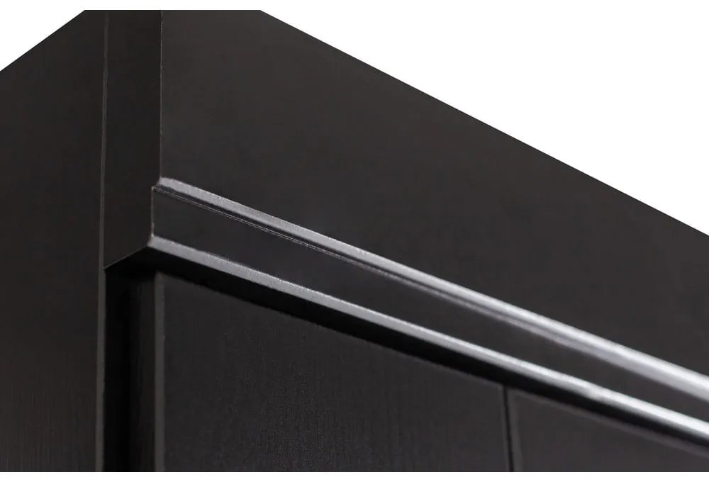 Șifonier din lemn de pin negru 94x195 cm Connect - WOOOD