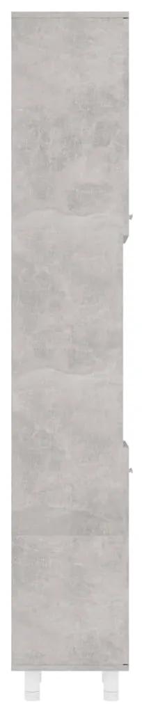 Dulap de baie, gri beton, 30 x 30 x 179 cm, PAL Gri beton, 1