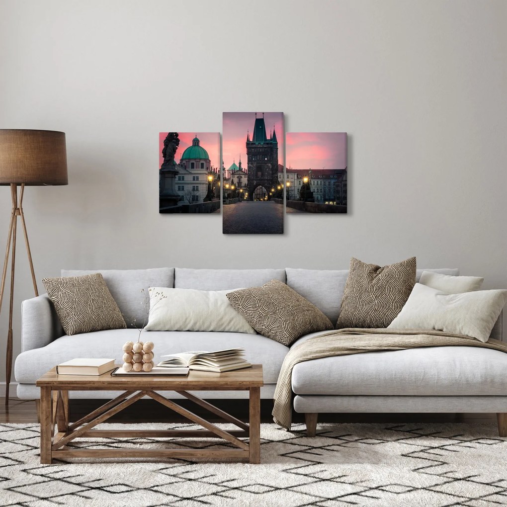 Tablou - Pe podul lui Carol,Praga (90x60 cm)