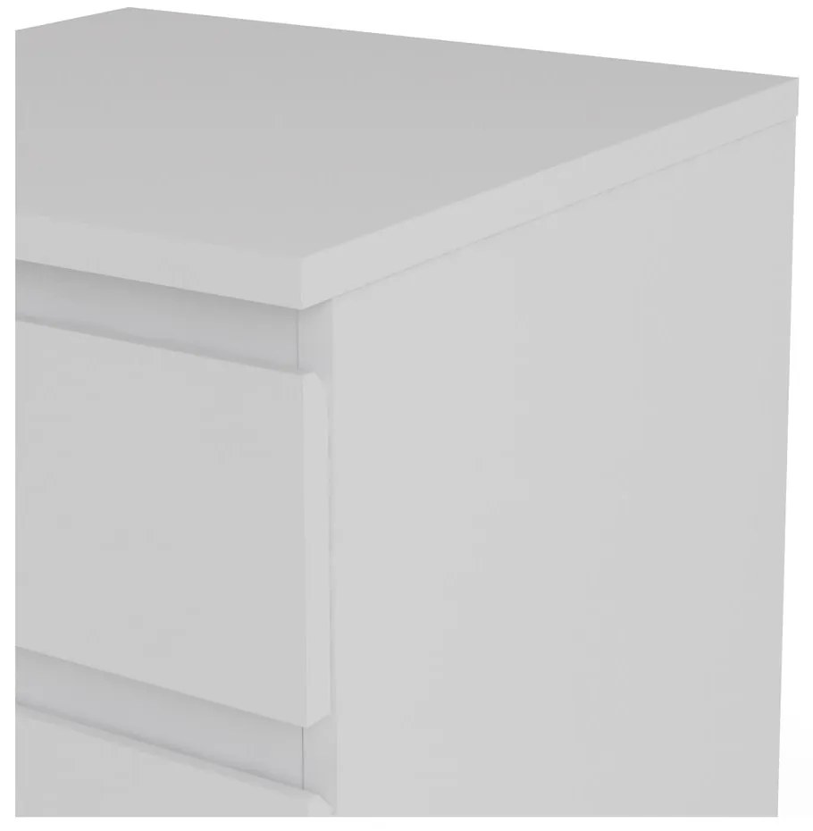 Comodă albă înaltă 40x107 cm Nova – Tvilum