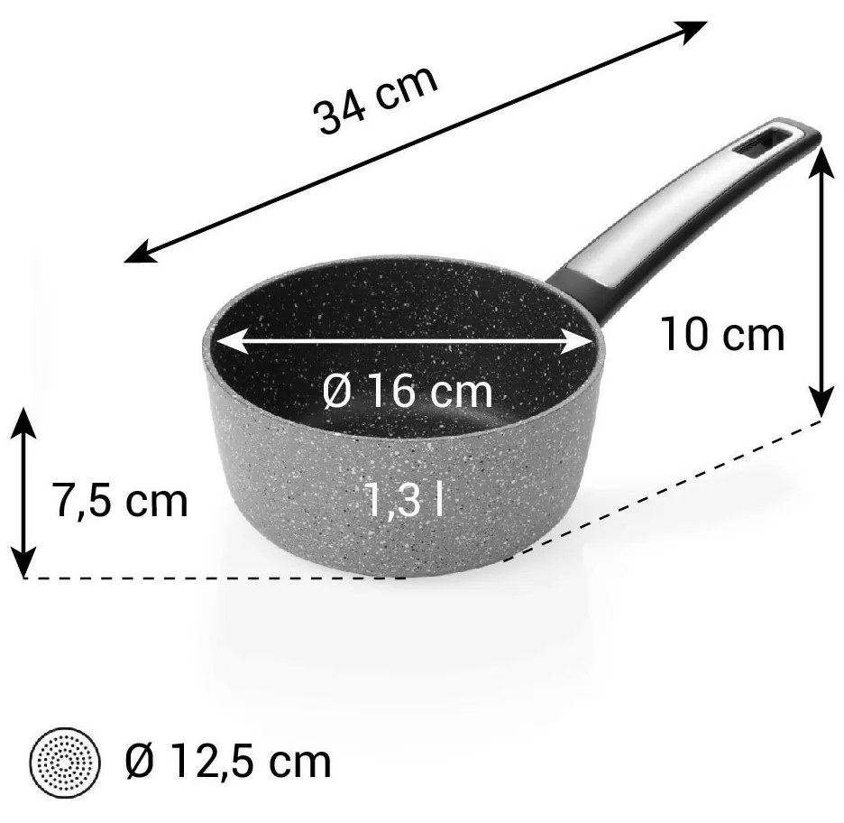 Tescoma Cratiță i-PREMIUM Stone diam. 16 cm, 1,3 l