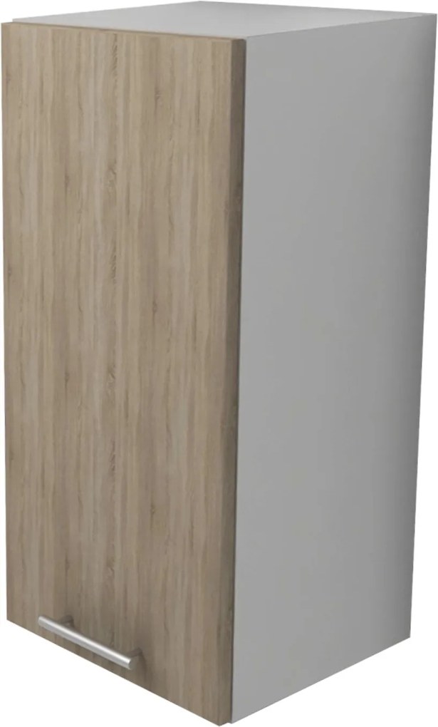 Corp Superior Lecce, 1 Usa, Stejar Sonoma/Alb, 30 x 30 x 65 cm