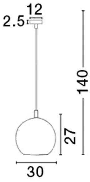 Lustra / Pendul design modern Ø30cm Jerardo NVL-8436411