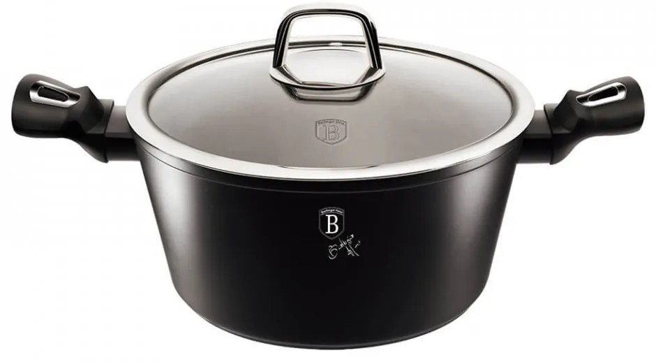 Oala cu capac 24 cm Black Silver Collection Berlinger Haus BH 1852