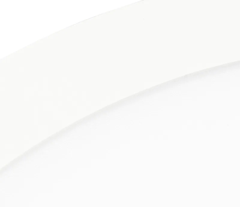 Plafoniera albă 40cm rotundă cu LED reglabil în 3 trepte IP44 - Steve