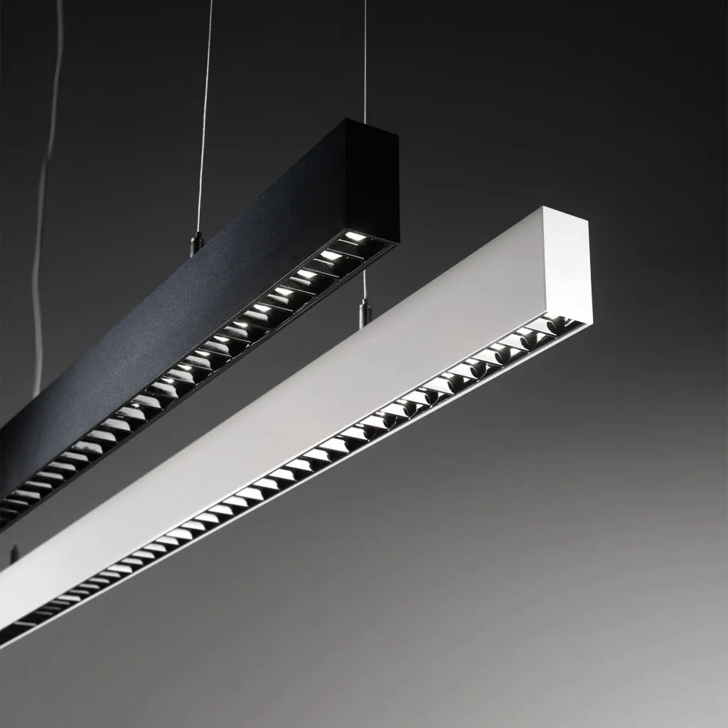 Lustra LED suspendata design liniar OFFICE SP WIDE 4000K NERO