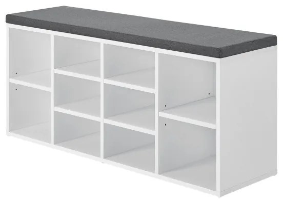 Jusky Banca pantofi 104x30x48 cm - alba