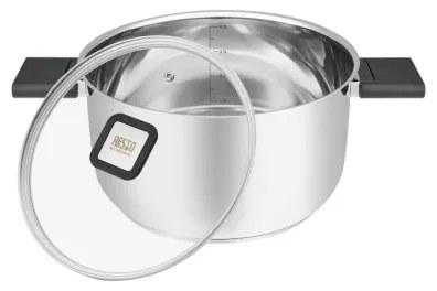 Resto - Oală cu capac ANSER, 4,4 l, 22 cm