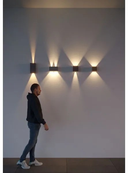 Aplică LED de exterior Redo 90303 VARY 4xLED/5W/230V 4000K IP54 antracit