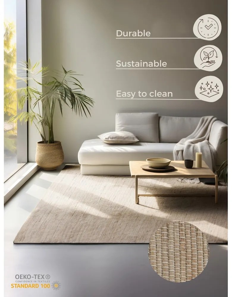 Covor bej 190x280 cm Handloom – Hanse Home