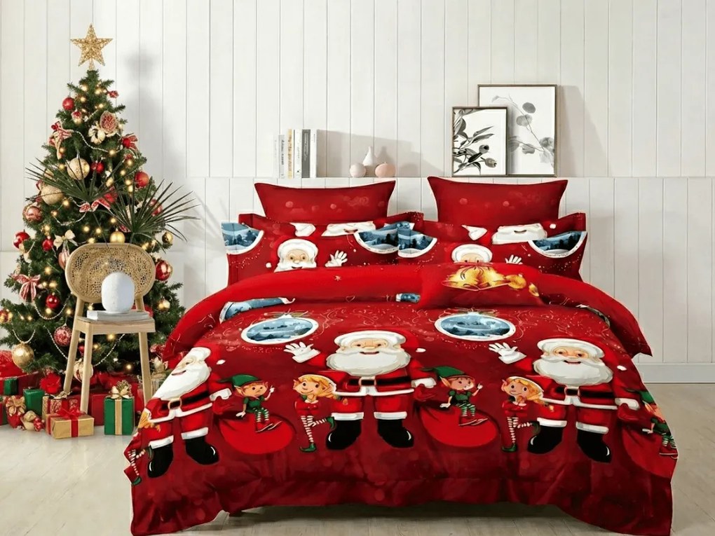 Lenjerie de pat din microfibra SANTALAND rosu Dimensiune lenjerie de pat: 70 x 80 cm | 140 x 200 cm