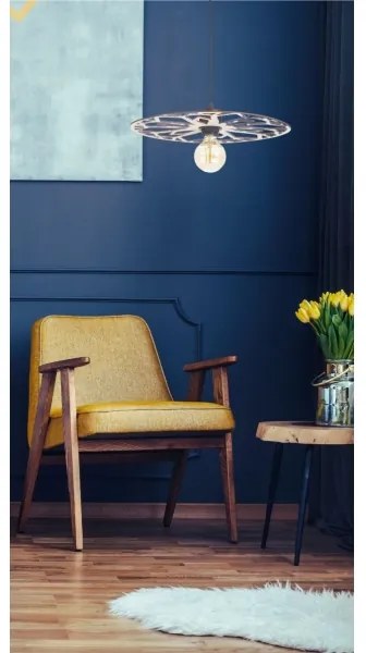 Lustră pe cablu FALCO 1xE27/60W/230V d. 30 cm bej