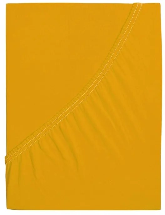 Cearsaf Jersey pentru patut EXCLUSIVE 70x140 cm galben