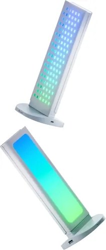 Nanoleaf NL7602K0001A023 - Stație de încărcare desktop LED RGBIC, reglabilă, 2700–6500 K, 5 V, alb