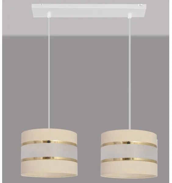 Lustră pe cablu HELEN 2xE27/15W/230V crem