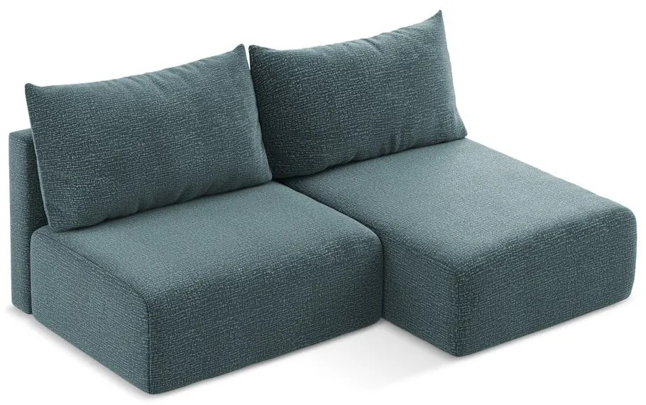 Colțar turcoaz extensibil/cu spațiu de depozitare (cu colț pe partea dreaptă) Kalena – Makamii