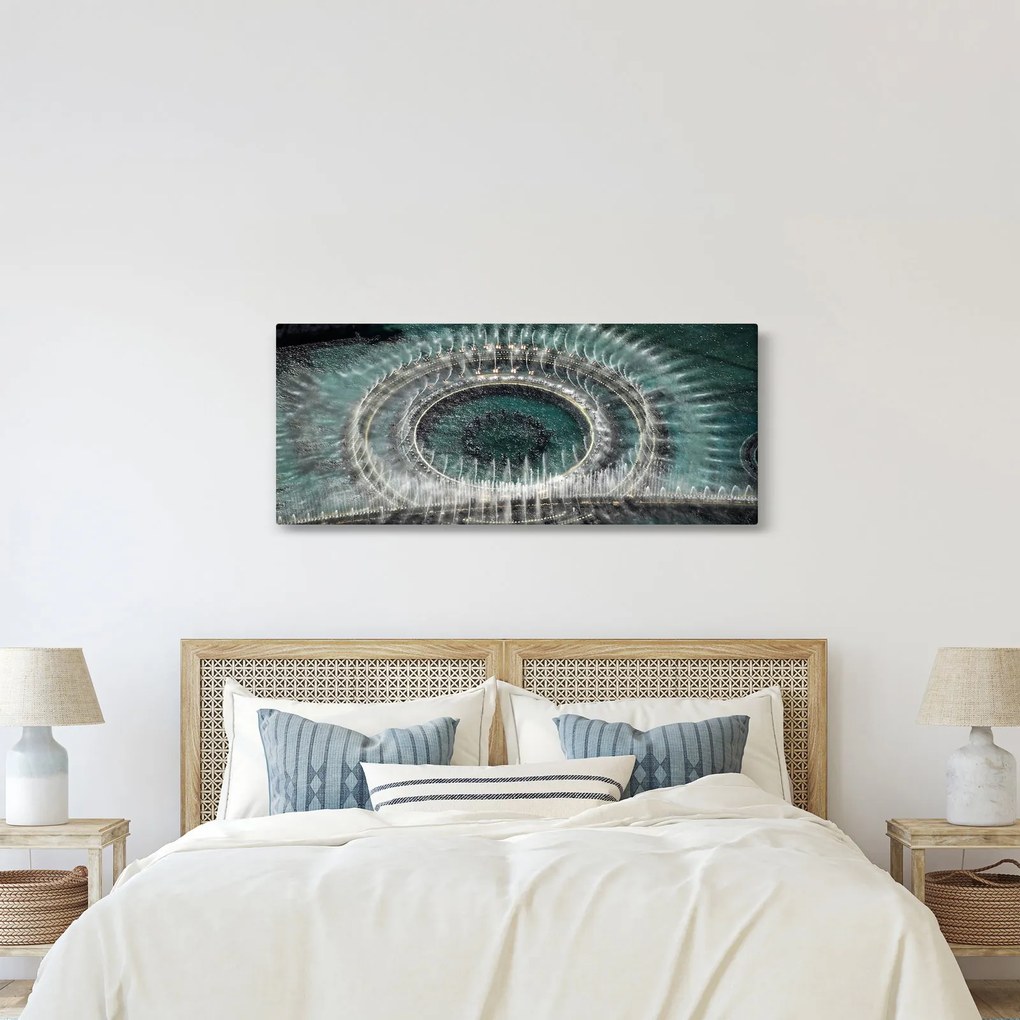Tablou cu fântănă arteziană (120x50 cm)
