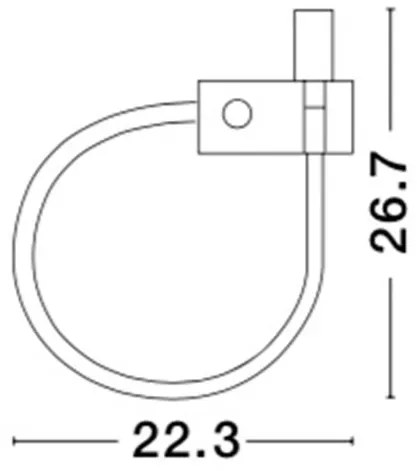 Aplica LED cu spot directionabil design minimalist Geneva neagra NVL-8126582