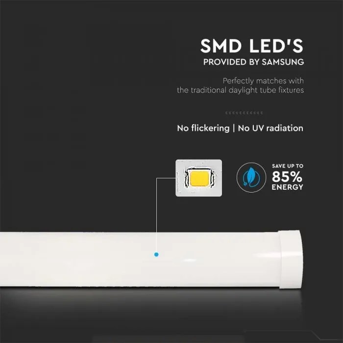 Corp de iluminat liniar cu LED cip SAMSUNG 10W, 1000lm, 3000K, 30cm V-TAC