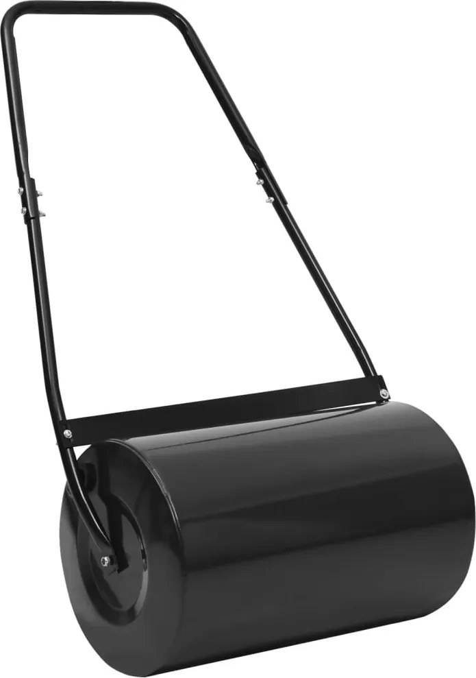 vidaXL Tăvălug de gazon, negru, 63 cm, 50 L