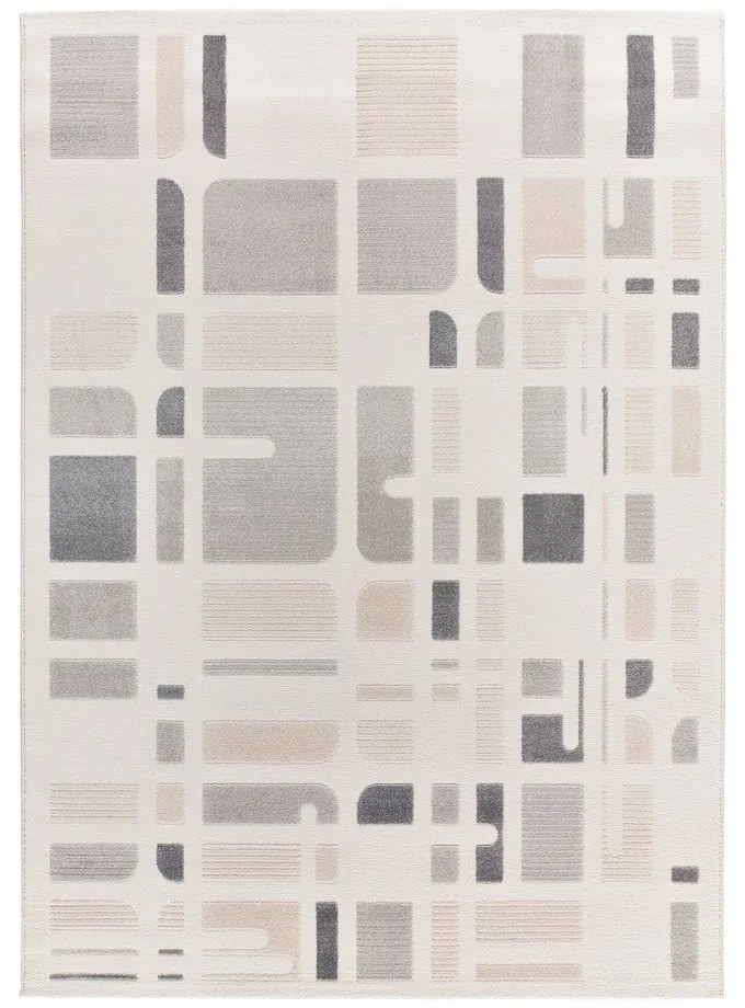 Covor gri deschis-fildeș 160x230 cm Flora – Universal