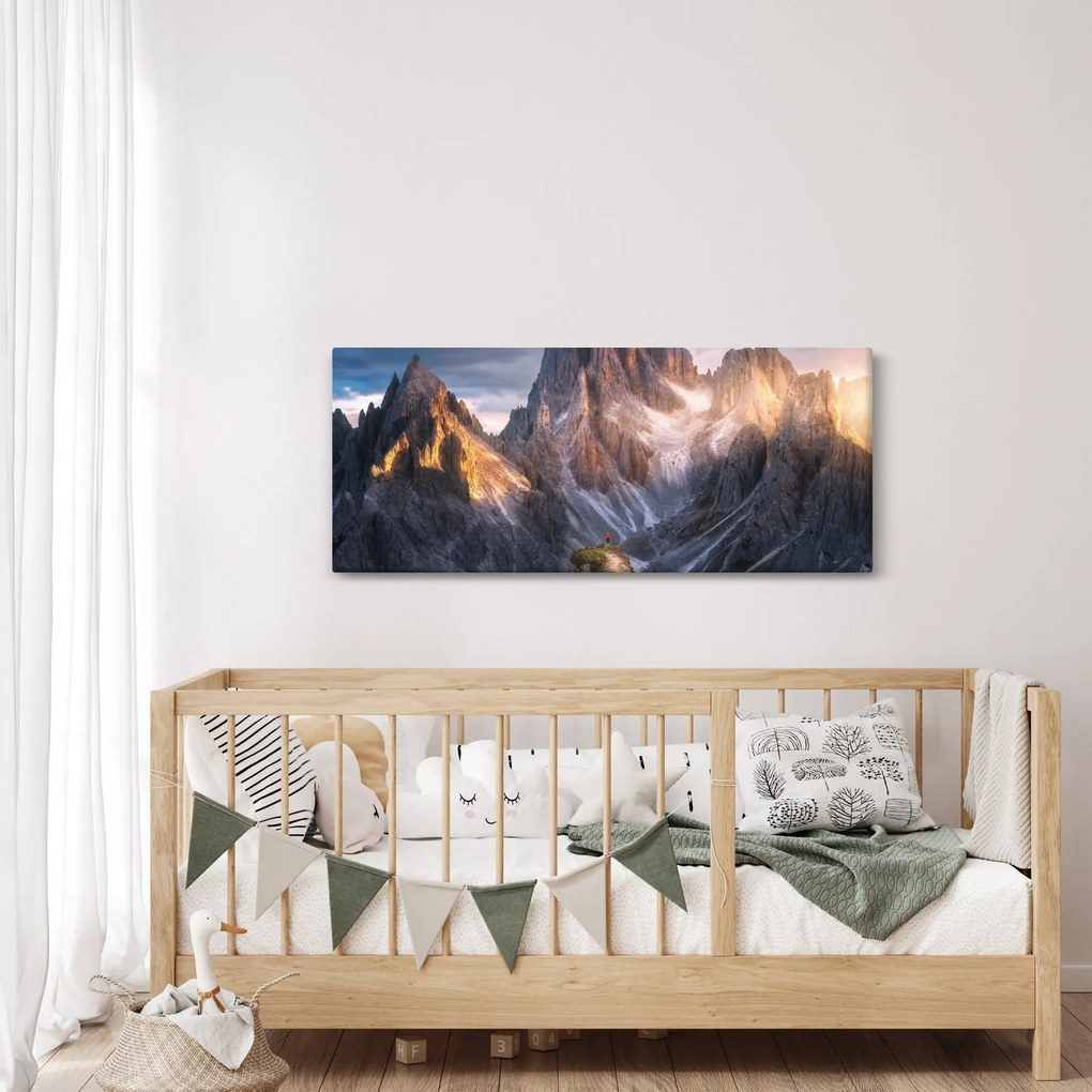 Tablou - Panoramă de munte (120x50 cm)